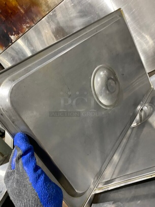 ALL ONE MONEY! Stainless Steel Steam Table/ Prep Table Food Pan Lids! - Image 5 of 5