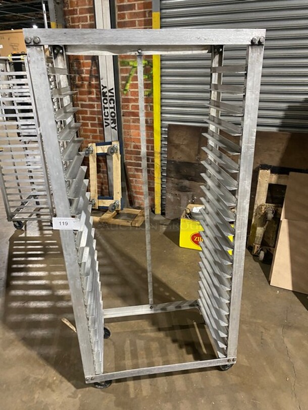 Metal Commercial Pan Transport Rack on Commercial Casters! - Image 1 of 5