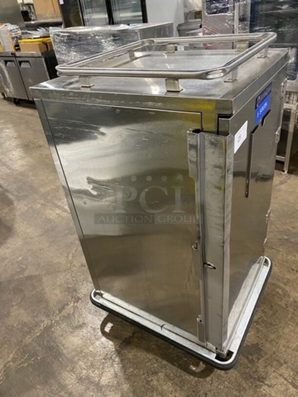 Jones Zylon Commercial Single Door Dry Food Transport Cart! All Stainless Steel! On Casters! Model: ETCUA7 SN: 133831101 - Image 2 of 6