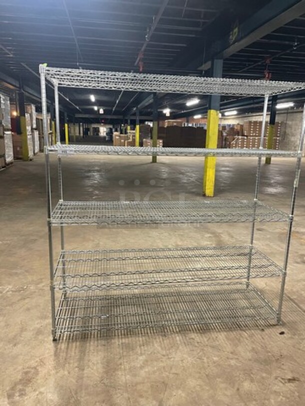 Eagle Commercial Metal 5 Tier Shelf! BUYER MUST DISMANTLE! PCI CANNOT DISMANTLE FOR SHIPPING! PLEASE CONSIDER FREIGHT CHARGES!