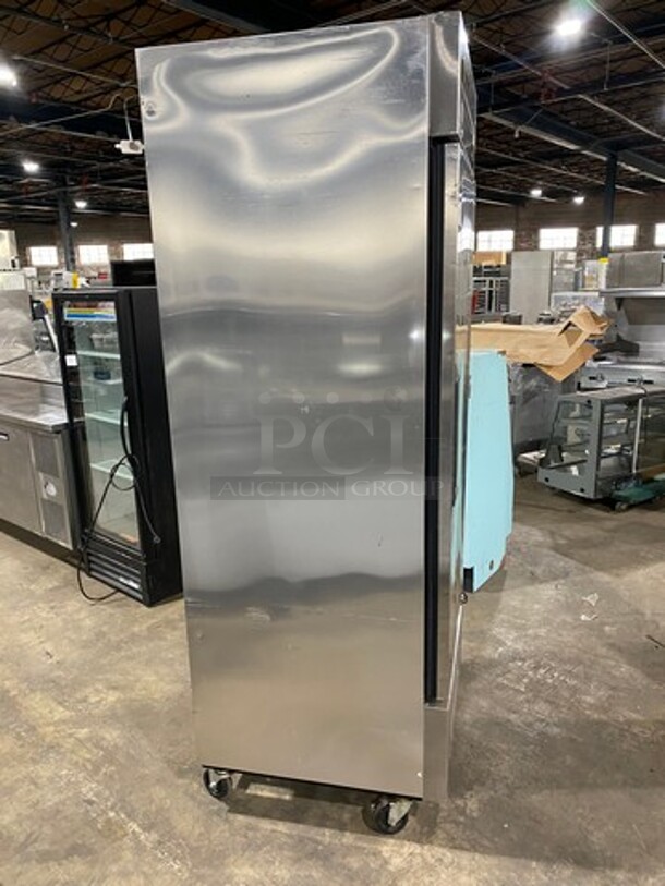 True Commercial Single Door Reach-In Freezer! With Poly Coated Racks! Solid Stainless Steel! On Casters! Model: T23F SN: 7754931 115V 60HZ 1 Phase - Image 4 of 9