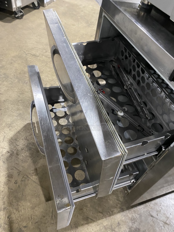 Continental Commercial Under The Counter 2 Drawer Cooler! All Stainless Steel! Model: SW32N SN:15901229 115V! On Casters! - Image 5 of 8