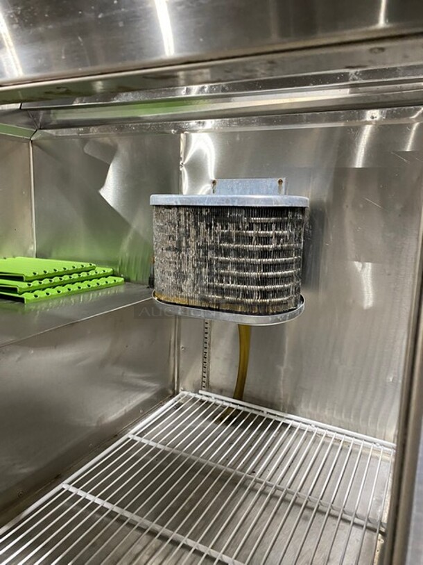 All Stainless Steel 2 Door Sandwich/Salad Prep Table! With Butcher Block Cutting Board! - Image 7 of 7