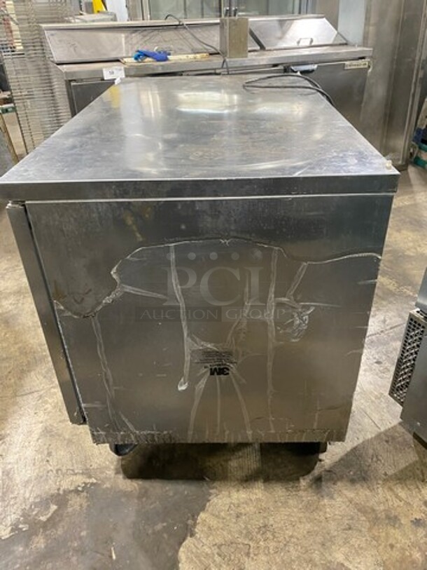 Beverage Air Commercial 2 Door Lowboy/Worktop Cooler! All Stainless Steel! On Casters! Model: WTR48A SN: 10106230 115V 60HZ 1 Phase - Image 2 of 8