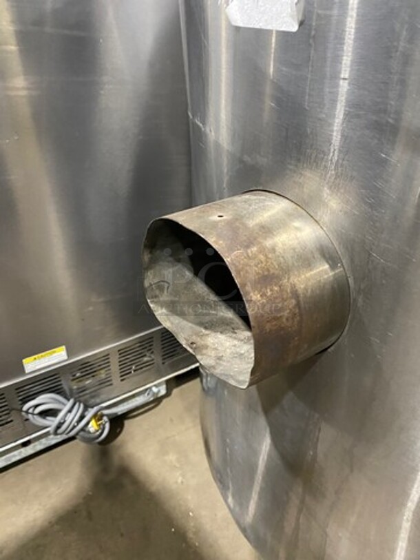Groen Commercial Natural Gas Powered Jacketed Self-Contained Soup Kettle! All Stainless Steel! On Legs! Model: AH140 SN: 1380 - Image 8 of 9
