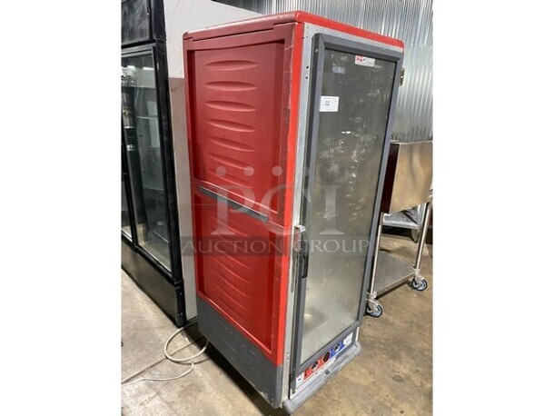 NICE! Metro C5 Stainless Steel Commercial Single Door Reach In Holding/Warming Cabinet Merchandiser on Commercial Casters! - Image 2 of 10
