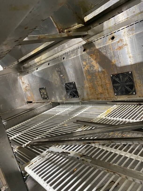 2017 Cool Tech Commercial Refrigerated Sandwich Prep Table! With Commercial Cutting Board! With 3 Door Underneath Storage Space! All Stainless Steel! On Casters! Model: CMPH72BM SN: 33317 120V - Image 6 of 9