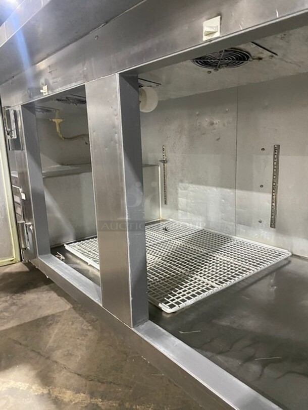 Leader Commercial Refrigerated Pizza Prep Table! With 3 Door Storage Space Underneath! All Stainless Steel! Model: ESPT72SC SN: NP08C2296 115V 60HZ 1 Phase - Image 6 of 9