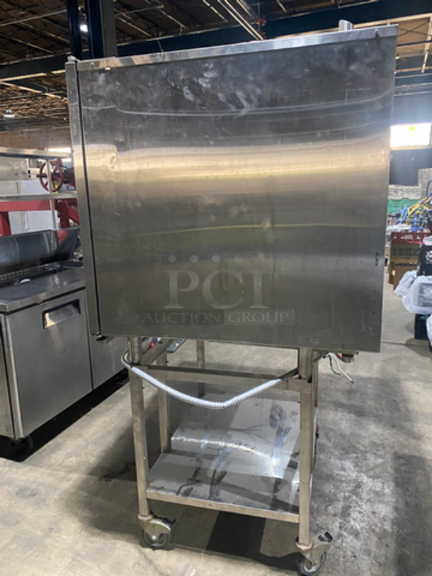 NICE! Alto Shaam Commercial Combitherm Convection Oven! With View Through Door! Metal Oven Racks! With Storage Space Underneath! All Stainless Steel! On Casters! Model: 10.18ML SN: 2210350503 208/240V 60HZ 1 Phase - Image 3 of 9