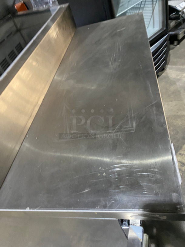 Leader Commercial Refrigerated Pizza Prep Table! With 2 Door Underneath Storage Space! All Stainless Steel! On Casters! Model: PT48SC SN: NH060158 115V 60HZ 1 Phase - Image 9 of 10