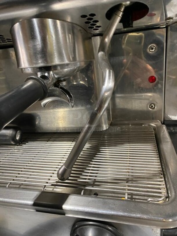 NICE! Danesi Commercial Countertop 3 Group Espresso Machine! All Stainless Steel! WORKING WHEN REMOVED! - Image 9 of 10