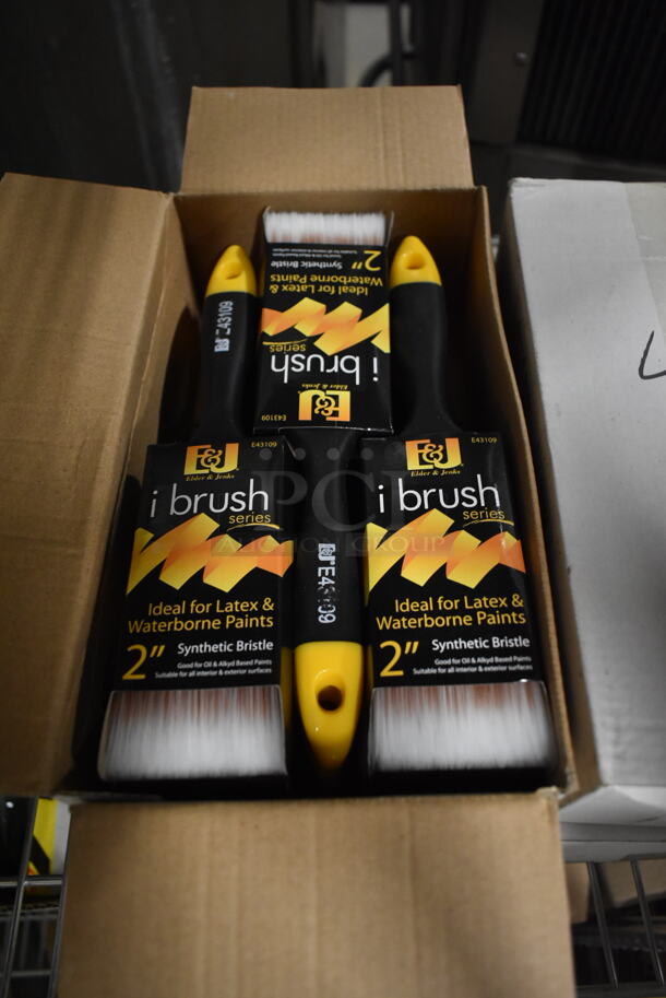 4 Boxes of 6 BRAND NEW! I Brush Series 2" Synthetic Bristle Paint Brushes. Total of 24. 4 Times Your Bid! - Image 1 of 4
