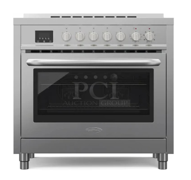 BRAND NEW SCRATCH AND DENT! KoolMore KM-FR36EE-SS Stainless Steel Electric Powered Range w/ Oven. 240 Volts. 