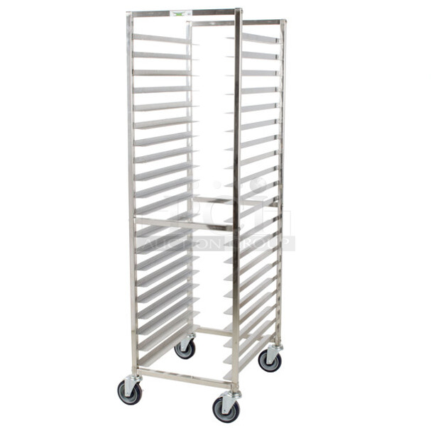 BRAND NEW SCRATCH AND DENT! Regency 600PR20316K 20 Pan End Load Stainless Steel Bun / Sheet Pan Rack - Unassembled - Image 1 of 2