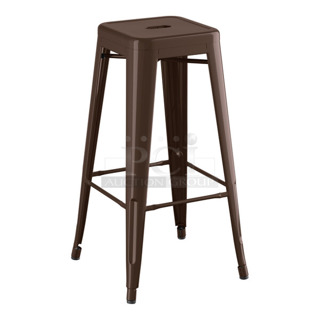 6 BRAND NEW SCRATCH AND DENT! Lancaster Table & Seating Alloy Series Copper Outdoor Backless Barstool. 6 Times Your Bid!