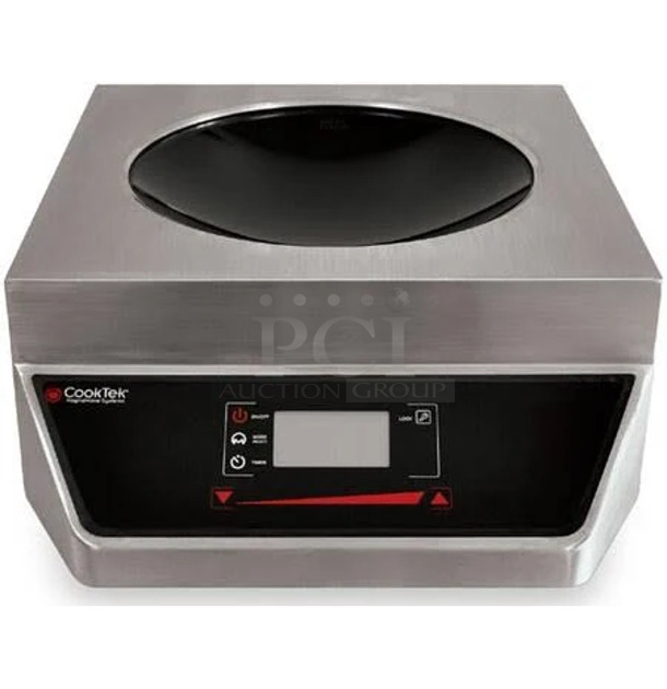BRAND NEW! CookTek MW1800G Countertop Commercial Wok Induction Cooktop w/ Burner.  - Image 1 of 4