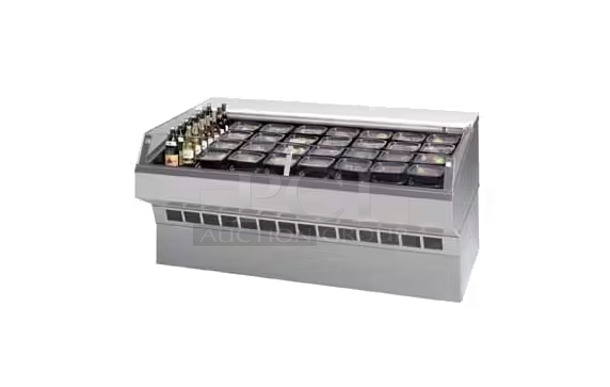 BRAND NEW! Federal Industries SQ8CDSS Metal Commercial Floor Style Market Series Refrigerated Self-Serve Deli Case. 120 Volts, 1 Phase. Cannot Test - Unit Was Previously Hardwired - Image 1 of 12