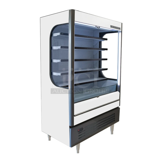 BRAND NEW SCRATCH AND DENT! Beverage Air VMHC-18 Metal Commercial Open Grab N Go Merchandiser w/ Metal Shelves. 120 Volts, 1 Phase. Tested and Working! - Image 1 of 9