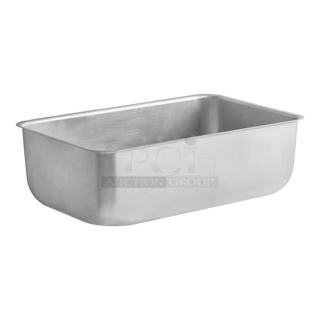 5 BRAND NEW SCRATCH AND DENT! Choice 176ALSPILLFL Full Size 6" Deep Aluminum Steam Table Spillage / Water Pan. 5 Times Your Bid! 