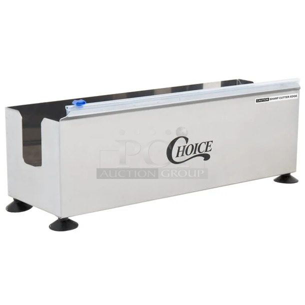 BRAND NEW IN BOX! Choice 176FM18DISP 18" Stainless Steel Film and Foil Dispenser and Cutter - Image 1 of 3