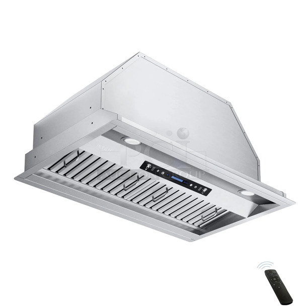 IN ORIGINAL BOX! IKTCH IKB02 Stainless Steel Range Hood. 110-125 Volts, 1 Phase.  - Image 1 of 3