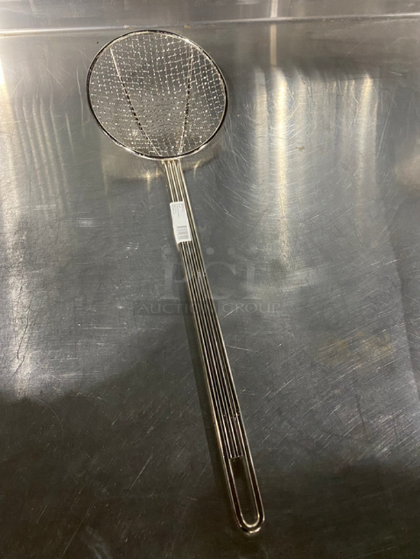 NEW! Winco 6" Round Metal Wire Skimmer! 4x Your Bid! - Image 2 of 4