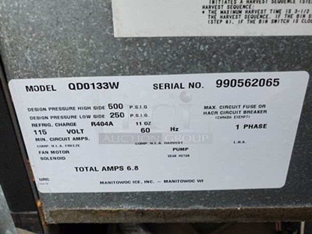 (4) All one money! Monitowoc ice maker|For parts Only (missing parts) - Image 5 of 12