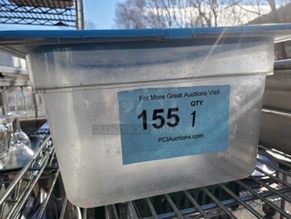 Plastic Food pan W/ lid 