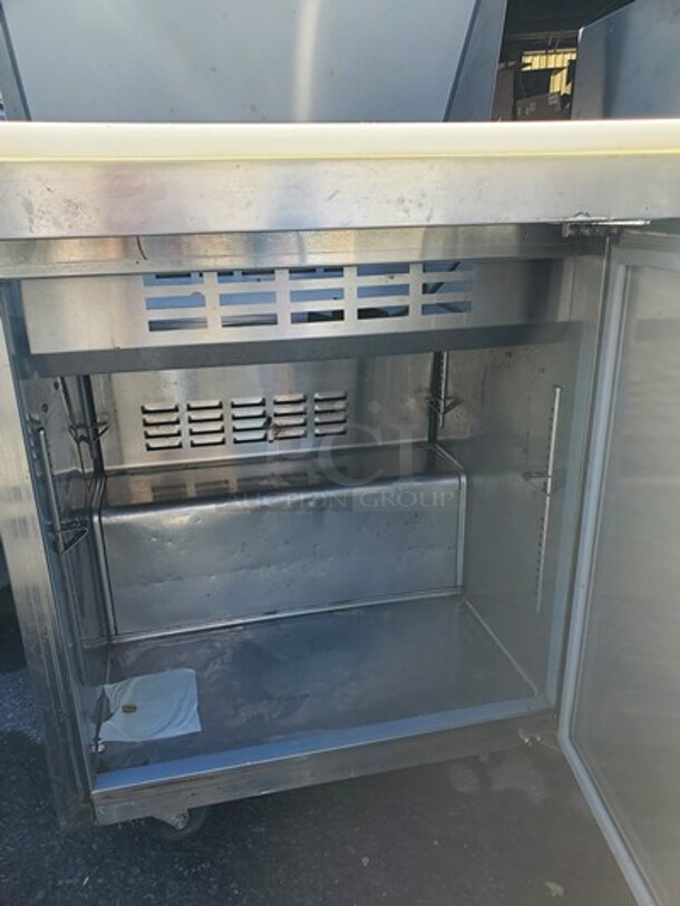 Avantco Single Door Sandwich Table on Casters!  - Image 4 of 4