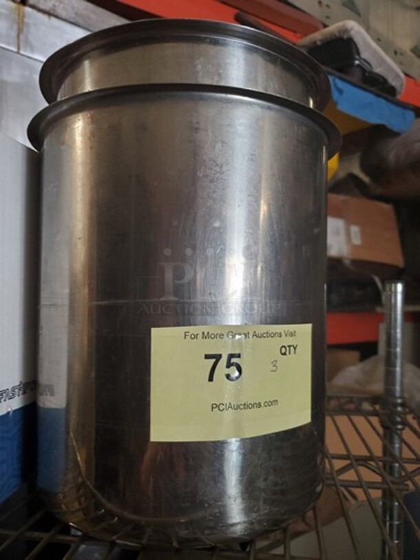Round Stainless Steel Container  - Image 1 of 2