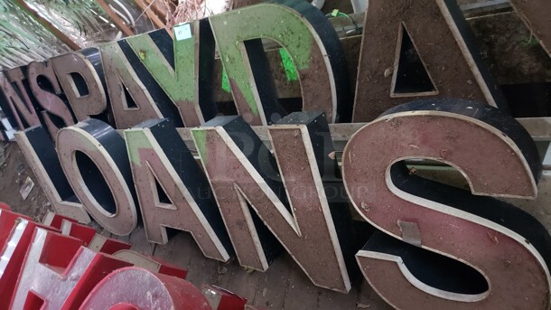 Lot of 2 Signs. 119" and 107".  Pick up only!  Sold as is (Location 3) - Image 2 of 2