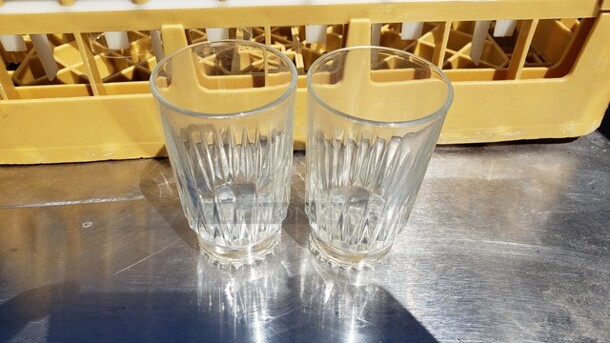 Lot of 15 Glasses and a 36-Compartment Glass Rack! - Image 1 of 2