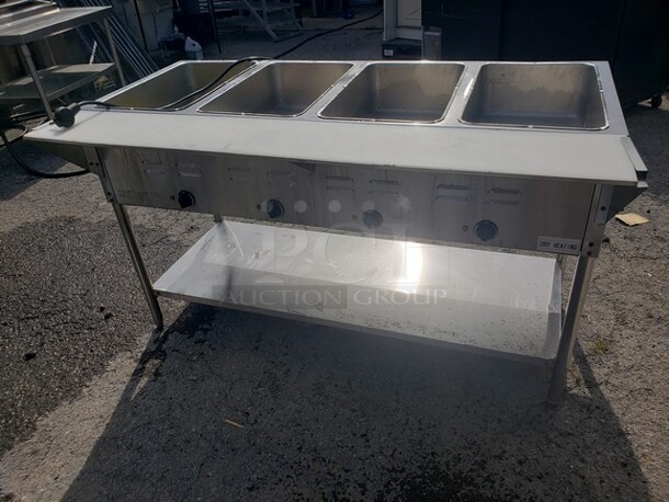 ServIt 4 Pan Open Well Electric Steam Table!