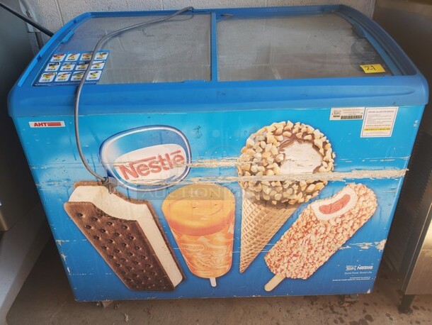 AHT RIO S 100 F Sliding Glass Top 2 Door Ice Cream Merchandiser - Image 2 of 6