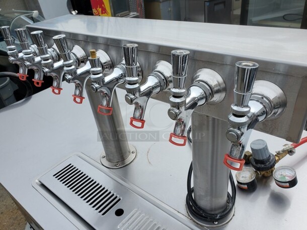 True TDD-3-HC Top Draft Beer Cooler| Two Section Solid Door Back Bar Cooler|115V 69X28X37 Like New! - Image 5 of 8