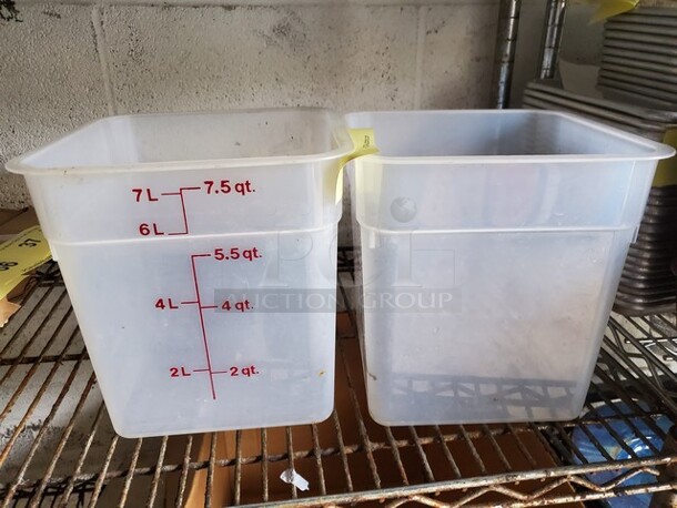 7.5Qt Square Food Storage Container BIDX2 - Image 2 of 4