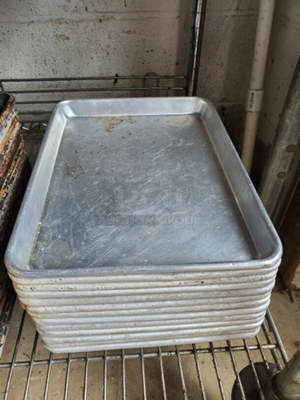 ALL ONE MONEY Lot of 13 Aluminum Baking Pan 13"X9"  - Image 3 of 3