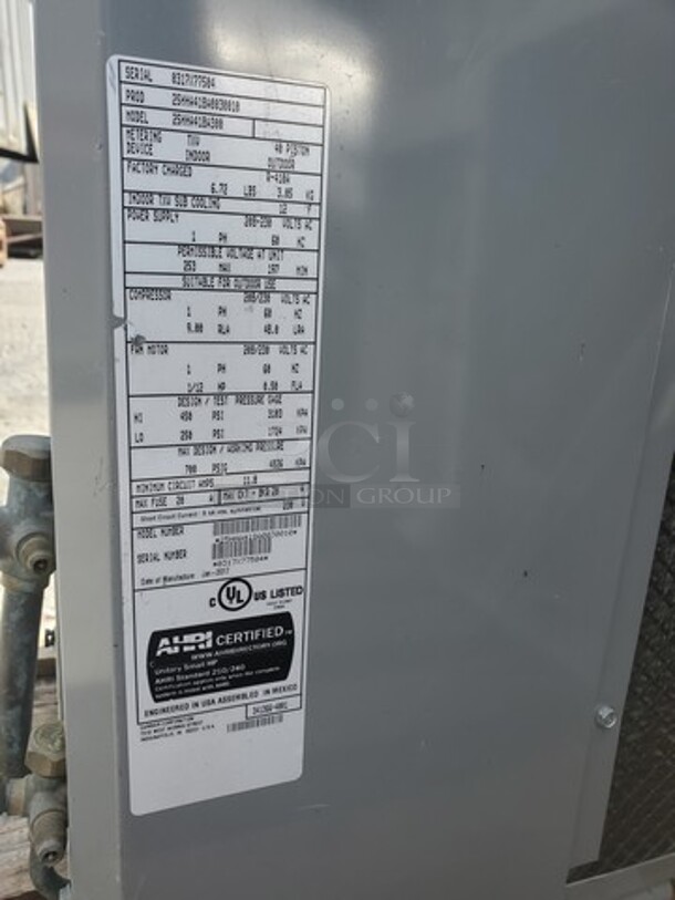 Carrier Residential Ac Condensing Unit R410A 208/230V - Image 4 of 4