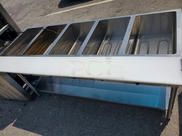 Avantco 5/Pan Open Well Electric Steam Table W/ Undershelf Very nice condition! - Image 8 of 8