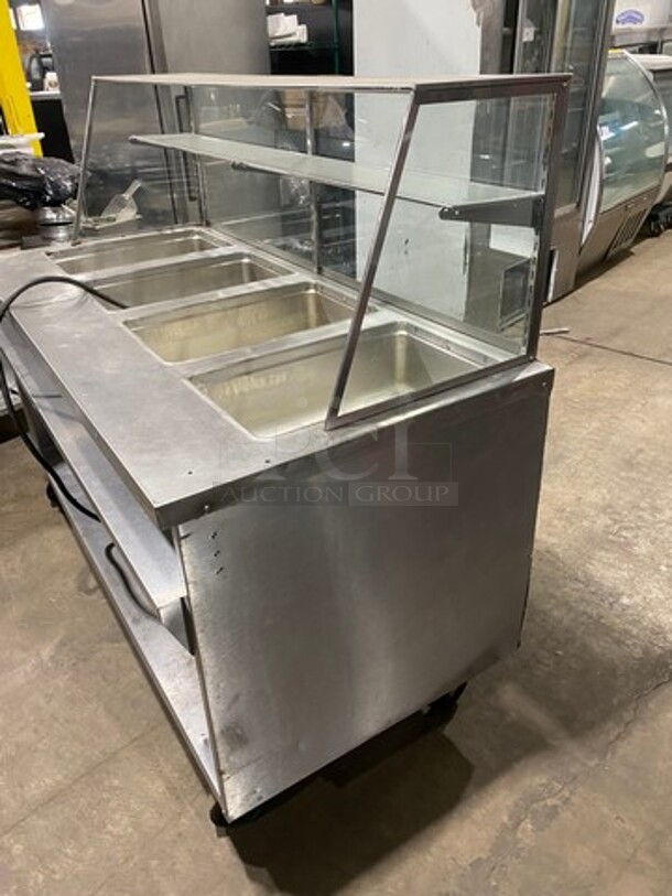 Randell Commercial Electric Powered 4 Well Steam Table! With Sneeze Guard! With Storage Space Underneath! All Stainless Steel! On Casters! Model: 3614 SN: J6593812 208/240V - Image 3 of 10