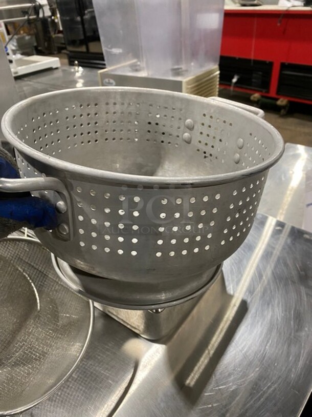 All One Lot! Stainless Steel Food Pans, Strainers! - Image 6 of 12