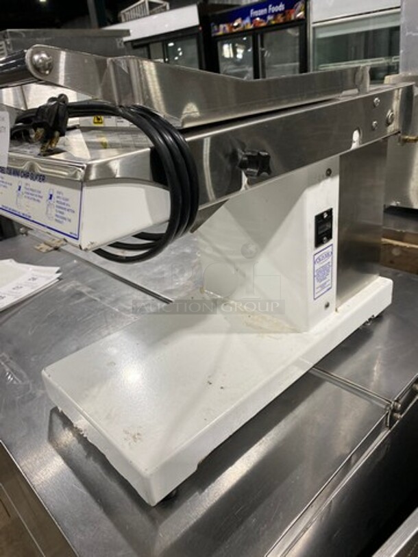 Oliver Commercial Countertop Mini Chip Slicer! Model: 738 SN: 189014 115V 60HZ 1 Phase - Image 4 of 8