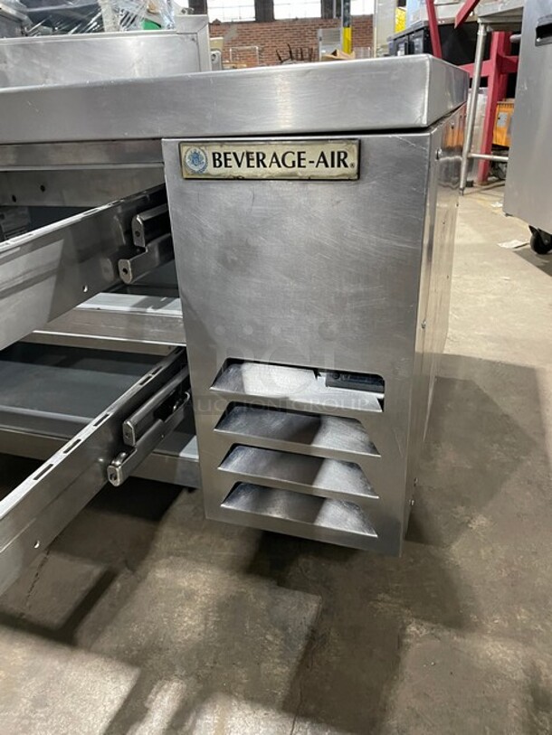 Nice! Beverage Air Commercial Refrigerated 2 Drawer Chef Base! All Stainless Steel! On Casters! 115V 1 Phase! Model: WTRCS36-1-003 SN: 12304156! - Image 6 of 10