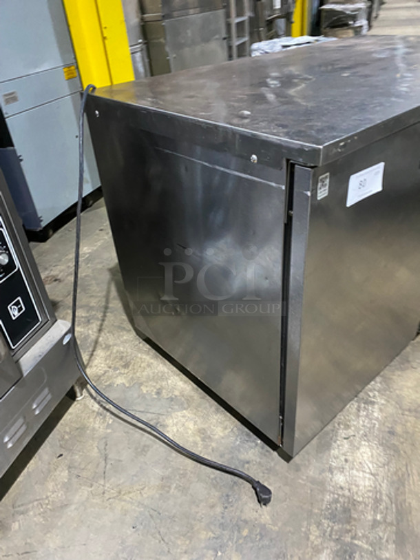COOL! Delfield Manitowoc Commercial 2 Door Lowboy/Worktop Cooler! With Poly Coated Racks! All Stainless Steel! Model: UC4048STAR SN: 1308152001917 115V 60HZ 1 Phase - Image 2 of 8