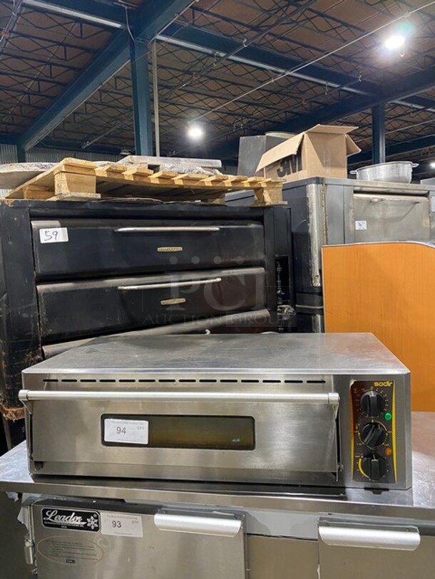 Equipex Commercial Countertop Electric Powered Pizza/ Snack Oven! Model: PZ430D SN: FJ412007 208/240V 60HZ 1 Phase