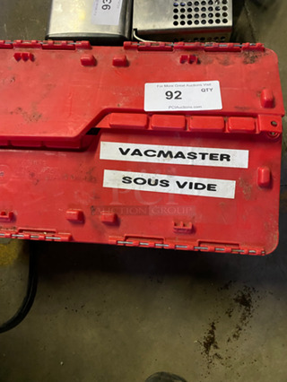 WOW! Vacmaster Sous Vide Cooking Immersion Circulator! Model: SV1 SN: 0011605129180 110/120V 60HZ