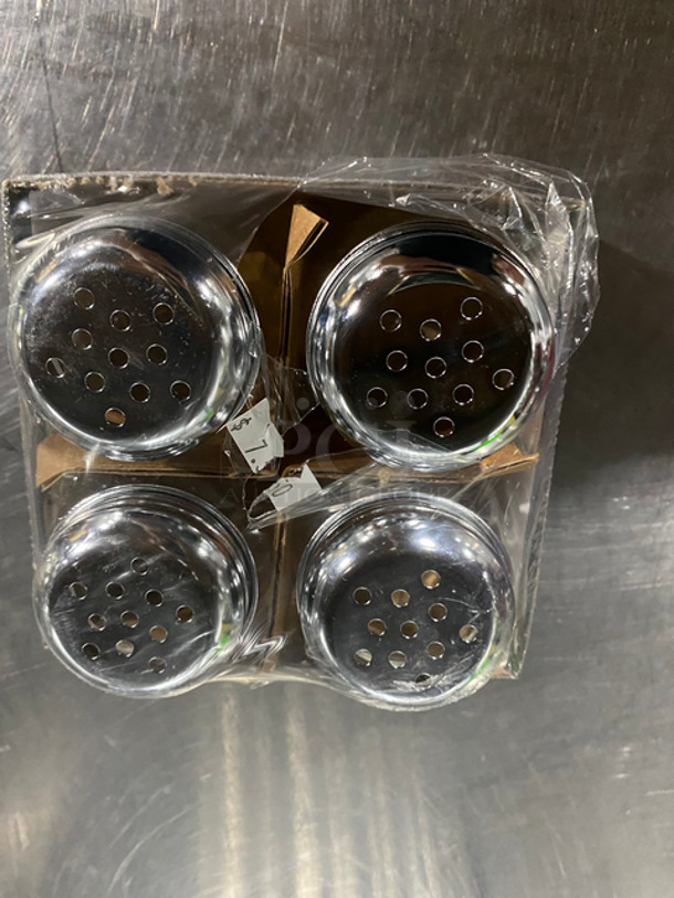 NEW! IN THE BOX! Table Craft 6 OZ Seasoning/ Cheese Shakers! Glass Swirl With Chrome Tops! 3x Your Bid! - Image 3 of 7