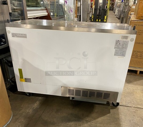 COOL! Like New Kelvinator Commercial Refrigerated Milk Cooler! Stainless Steel Body! On Casters! Model: KCHMC58 SN:91610049 115V - Image 3 of 7