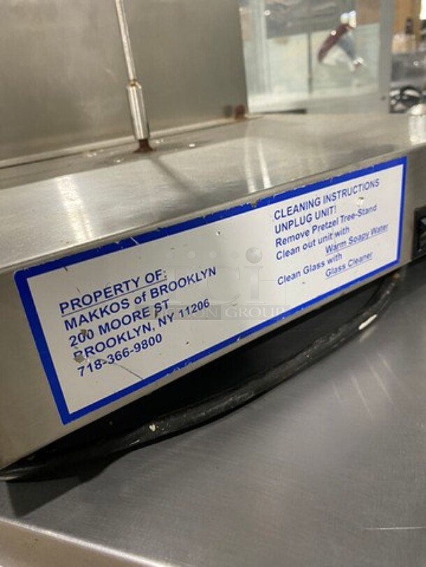 CUTE! Full-Service Countertop Pretzel Display Warmer / Merchandiser! All Stainless Steel! - Image 5 of 6