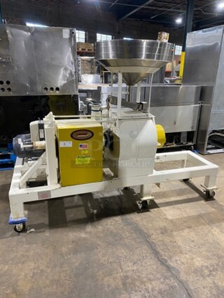 AMAZING FIND! Meadow Mills Commercial Heavy Duty 30" Stone Burr Mills/Grist Mills! Designed To Grain Corn & Grain Into Flour, Meal, Or Grits! 208V 1/3 Phase 10HP Motor! Working When Removed! 